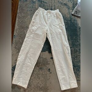 White wide leg trouser pants size 2 brand new never worn